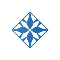 la chance logo quatre feuille trèfle la chance symbole bleu logo moderne entreprise, abstrait lettre logo vecteur