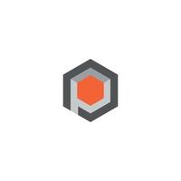 pi cube logo marque, symbole, conception, graphique, minimaliste.logo vecteur