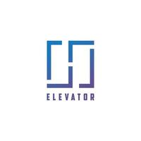 ascenseur logo marque, symbole, conception, graphique, minimaliste.logo vecteur