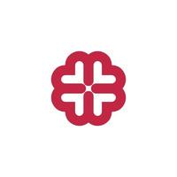 quatre direction la chance symbole logo Facile une conception, graphique, minimaliste.logo vecteur