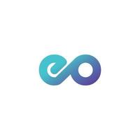 eo logo marque, symbole, conception, graphique, minimaliste.logo vecteur