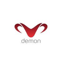 démon logo logo marque, symbole, conception, graphique, minimaliste.logo vecteur