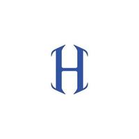 h logo h symbole illustration pour T-shirt impression vecteur conception, graphique, minimaliste.logo