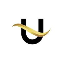 u logo ailes logo symbole pour joueurs conception, graphique, minimaliste.logo vecteur