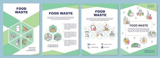 modèle de brochure de déchets alimentaires