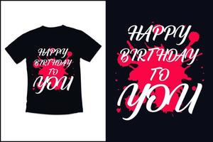 anniversaire t chemise conception avec moderne citations typographie t chemise conception vecteur