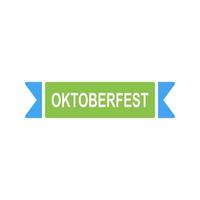 icône de vecteur de bannière oktoberfest