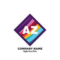 az initiale logo avec coloré modèle vecteur. vecteur