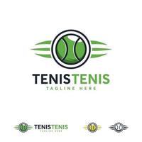 insigne de conceptions de logo de sport de tennis, vecteur de championnat d'emblème de tennis