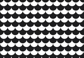 Motif de cercles noir et blanc vecteur