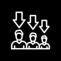 conception d'icône vectorielle de réduction des effectifs vecteur