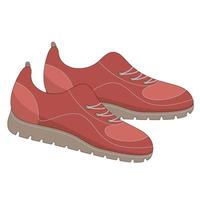 rouge sport chaussure vecteur