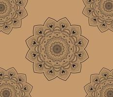 luxe Indien mandala art conception vecteur