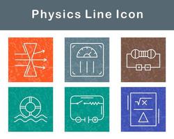 la physique vecteur icône ensemble