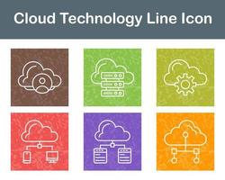 nuage La technologie vecteur icône ensemble