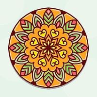 coloré mandala arrière-plan, décoratif rond ornements, anti stress mandala motifs. vecteur