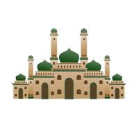 vecteur islamique mosquée bâtiment vert Couleur