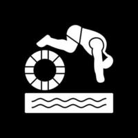 conception d'icône de vecteur de natation de sauvetage
