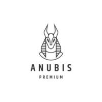 anubis logo conception modèle plat vecteur