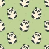 vecteur sans couture modèle avec mignonne dessin animé bébé Panda.