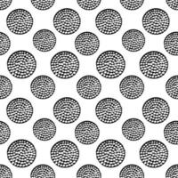 noir et blanc cercle, rond grunge polka point, sans couture modèle, emballage papier. vecteur