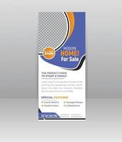 immobilier roll up banner vecteur