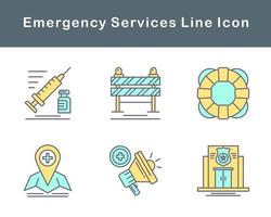 urgence prestations de service vecteur icône ensemble