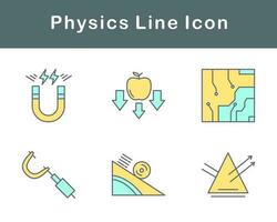 la physique vecteur icône ensemble