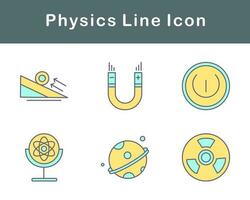 la physique vecteur icône ensemble