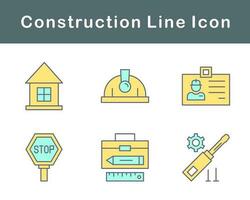 jeu d'icônes vectorielles de construction vecteur