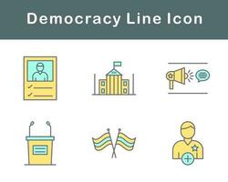 la démocratie vecteur icône ensemble