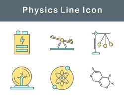 la physique vecteur icône ensemble