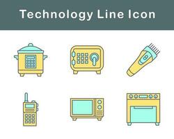 La technologie vecteur icône ensemble