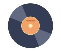 vinyle lp record icône. ancien gramophone disque. vieux musical disque. la musique concept. vecteur plat illustration