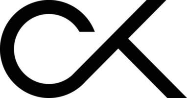 ck icône et logo vecteur