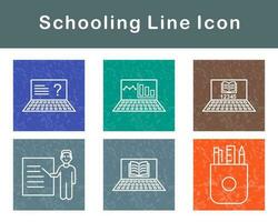 scolarité vecteur icône ensemble