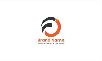 Créatif lettre de logotype logo conception modèle. de lettre logo conception vecteur avec noir et Orange couleurs. de lettre logo conception. initiale des lettres fo logo icône. fo logo pro vecteur