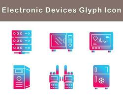 électronique dispositifs vecteur icône ensemble