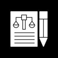 conception d'icône de vecteur de document juridique