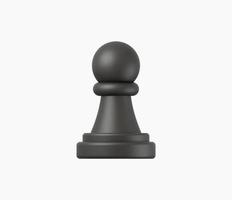 3d réaliste échecs ou stratégie icône vecteur illustration
