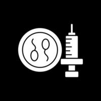 conception d'icône vectorielle de fécondation in vitro vecteur