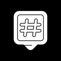 conception d'icônes vectorielles hashtags vecteur
