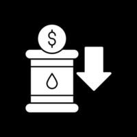 conception d'icône vectorielle d'investissement pétrolier vecteur