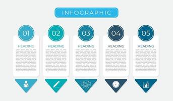 infographie moderne des icônes de plan d & # 39; affaires vecteur