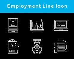 emploi vecteur icône ensemble