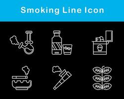 fumeur vecteur icône ensemble