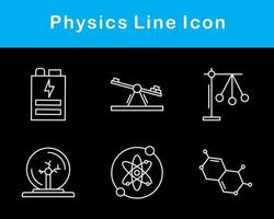 la physique vecteur icône ensemble