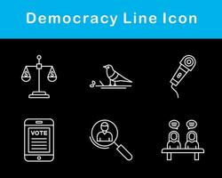 la démocratie vecteur icône ensemble