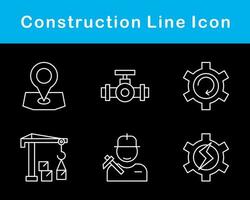 jeu d'icônes vectorielles de construction vecteur