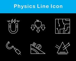 la physique vecteur icône ensemble